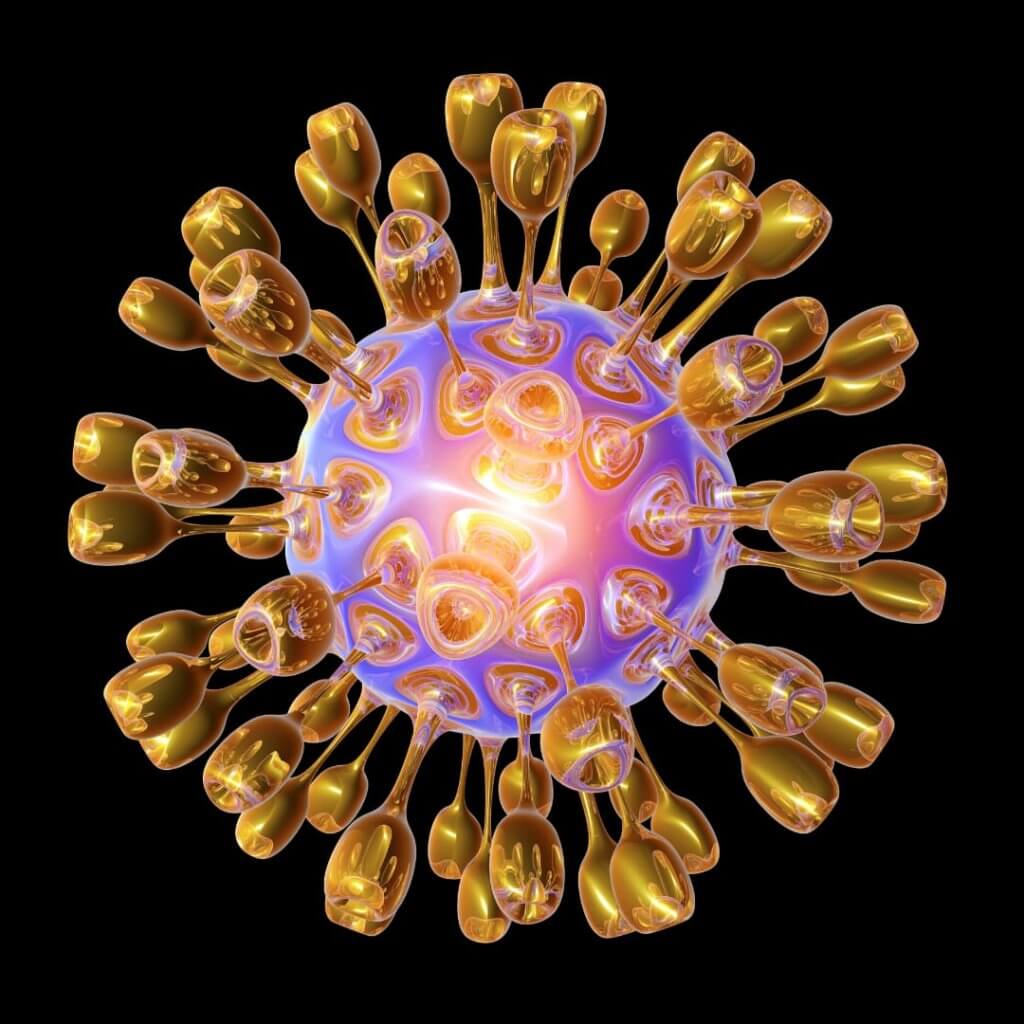 Coronavírus são famílias de vírus que se parecem com coroas. Foto: biblioteca Canva